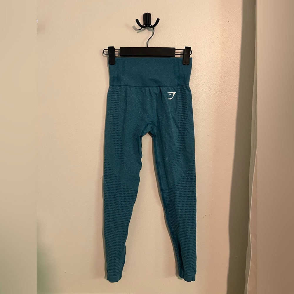 Gymshark XS Teal Seamless Leggings